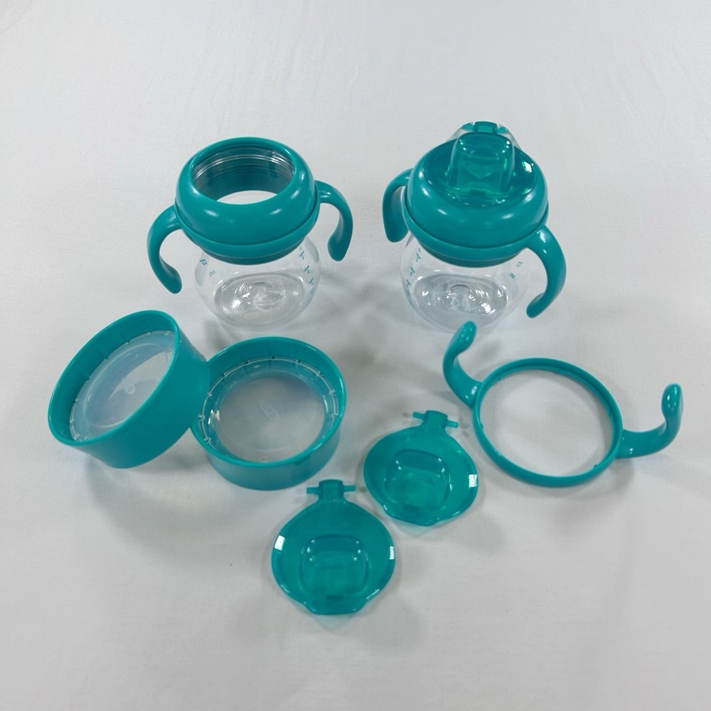 OXO  Tot Transitions Soft Spout Cup - BPA Free Green Handles